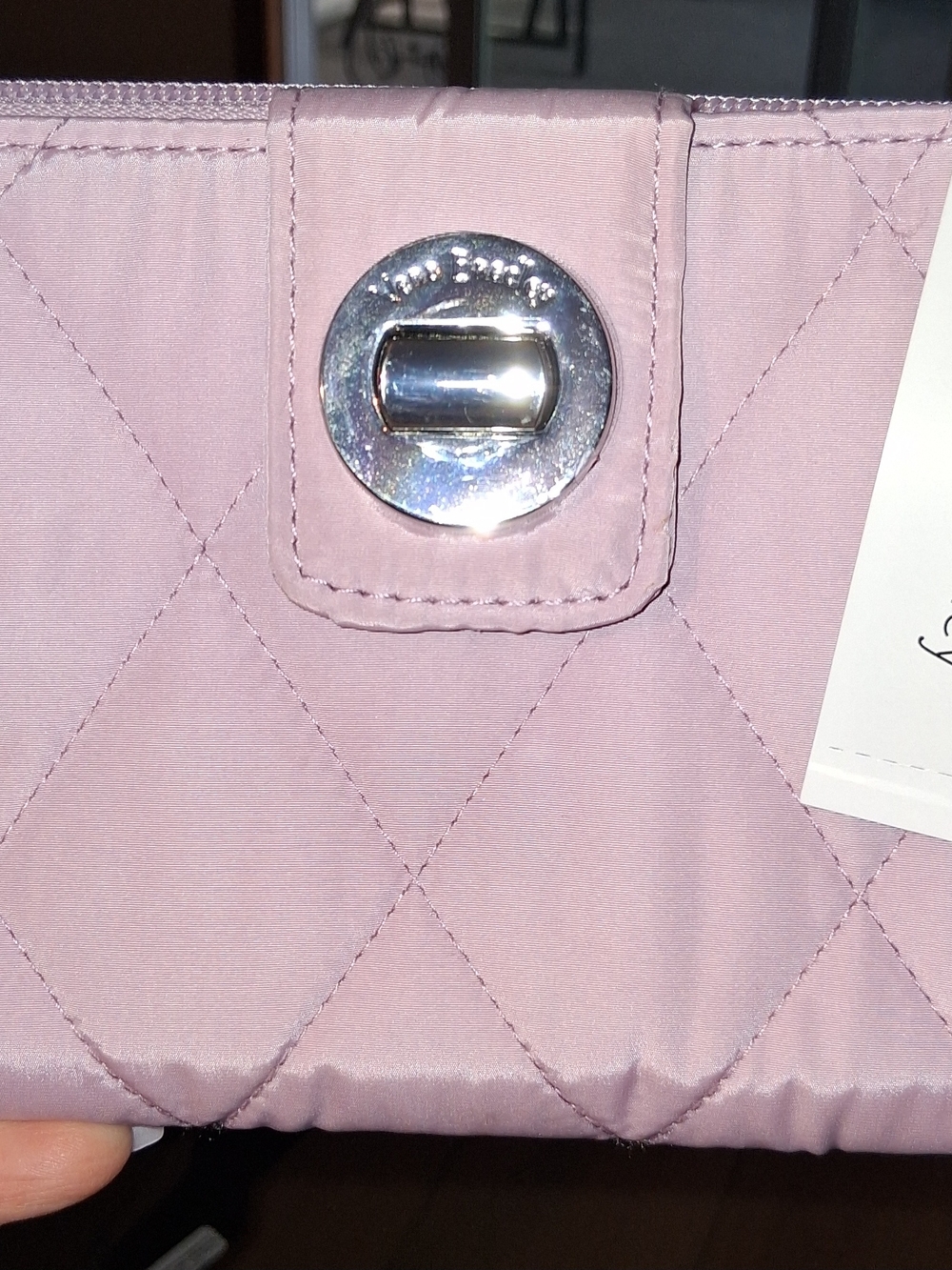 Vera Bradley Quilted Pink Turn-Lock Wallet